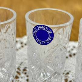 Набор стопок из хрусталя Гусевской ХЗ, рисунок от формы, этикетки. Цена за 6шт. Картинка 2